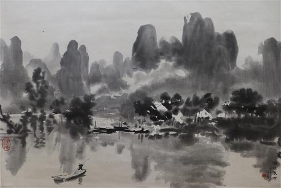 Two large Chinese scrolls
